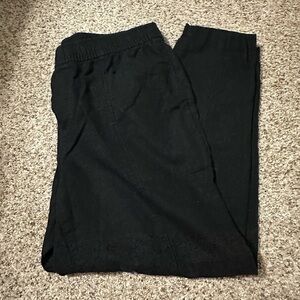 Old Navy Women’s Black Linen Crop Pants